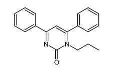 4,6-diphenyl-1-propylpyrimidin-2-one结构式