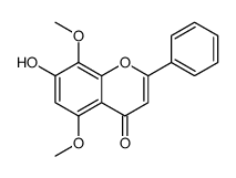 7-hydroxy-5,8-dimethoxy-2-phenylchromen-4-one Structure
