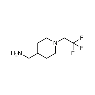 [1-(2,2,2-Trifluoroethyl)piperidin-4-yl]methanamine Structure