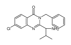(R)-2-(1-amino-2-Methylpropyl)-3-benzyl-7-chloroquinazolin-4(3H)-one Structure