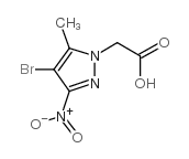 (4-溴-5-甲基-3-硝基-1H-吡唑-1-基)-乙酸结构式