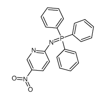 N-(5-nitropyridin-2-yl)-1,1,1-triphenyl-5-phosphanimine structure
