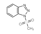 1-(甲磺酰基)-1H-苯并三唑结构式