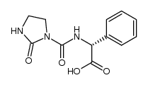 D-α-(2-Oxo-imidazolidinon-1-carboxamido)-α-phenylessigsaeure Structure