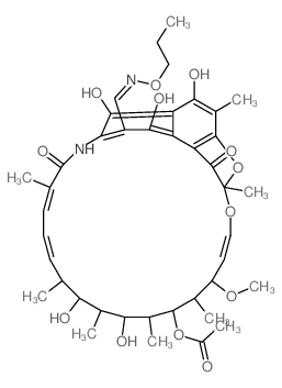 3-Formylrifamycin SV O-propyloxime结构式