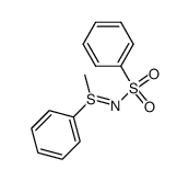 S-Methyl-S-phenyl-N-phenylsulfonyl-sulphilimin结构式