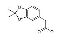 methyl 2-(2,2-dimethyl-1,3-benzodioxol-5-yl)acetate结构式