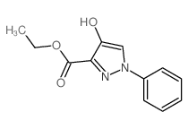 ethyl 4-hydroxy-1-phenyl-pyrazole-3-carboxylate Structure