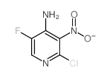 2-氯-5-氟-3-硝基吡啶-4-胺结构式