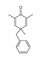 4-benzyl-2,4,6-trimethylcyclohexa-2,5-dien-1-one结构式