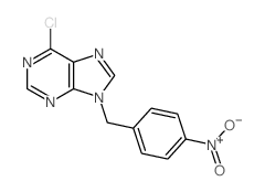 9H-Purine,6-chloro-9-[(4-nitrophenyl)methyl]-结构式