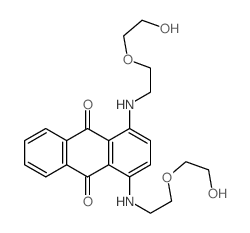 1,4-Bis{[2-(2-hydroxyethoxy)ethyl]amino}anthra-9,10-quinone Structure