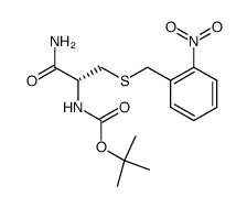 Boc-L-Cys(S-oNBn)-NH2 Structure