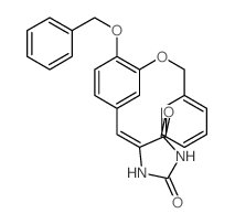 2,4-Imidazolidinedione,5-[[3,4-bis(phenylmethoxy)phenyl]methylene]- Structure