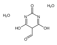 2,4,6-trioxo-1,3-diazinane-5-carbaldehyde,dihydrate Structure