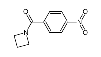 N-(p-nitrobenzoyl)azetidine结构式