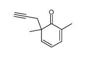 2,6-Dimethyl-2-(2-propynyl)-3,5-cyclohexadiene-1-one结构式