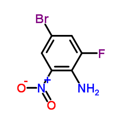 2-氟-4-溴-6-硝基苯胺结构式