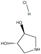 trans-3,4-Dihydroxypyrrolidine hydrochloride Structure