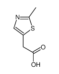 (2-甲基噻唑-5-基)乙酸结构式