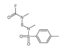 N-methyl-N-[methyl-(4-methylphenyl)sulfonylamino]sulfanylcarbamoyl fluoride Structure