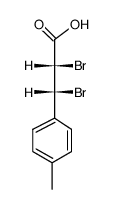 (2RS,3SR)-2,3-dibromo-3-(4-methylphenyl)propanoic acid结构式
