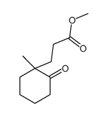 methyl 3-(1-methyl-2-oxocyclohexyl)propanoate结构式