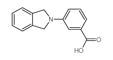 3-(1,3-二氢-异吲哚-2-基)-苯甲酸结构式