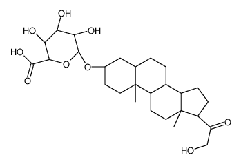 四氢11-脱氧皮质酮3α-β-D-葡萄糖醛酸结构式