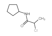 2-氯-N-环戊基丙酰胺结构式