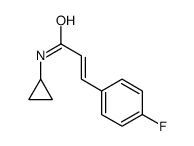 (E)-N-cyclopropyl-3-(4-fluorophenyl)prop-2-enamide Structure