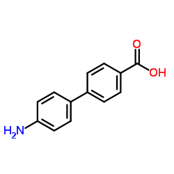 4'-Amino-4-biphenylcarboxylic acid Structure