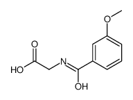 (3-甲氧基苯甲酰基氨基)-乙酸结构式