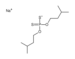 Sodium O,O'-diisopentyl dithiophosphate结构式