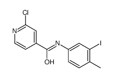 2-chloro-N-(3-iodo-4-methylphenyl)pyridine-4-carboxamide Structure