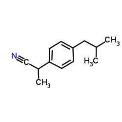 2-(4-异丁基苯基)丙腈结构式