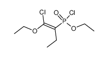 ethyl (1-chloro-1-ethoxybut-1-en-2-yl)phosphonochloridate结构式