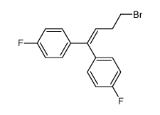1-[4-bromo-1-(4-fluorophenyl)but-1-en-1-yl]-4-fluorobenzene结构式