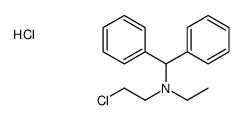 benzhydryl-(2-chloroethyl)-ethylazanium,chloride Structure