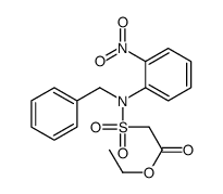 ethyl 2-[benzyl-(2-nitrophenyl)sulfamoyl]acetate结构式