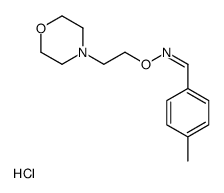 (E)-1-(4-methylphenyl)-N-(2-morpholin-4-ium-4-ylethoxy)methanimine,chloride Structure