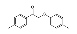 1-(4-methylphenyl)-2-(4-methylphenyl)sulfanylethanone结构式