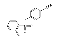 4-[(1-oxidopyridin-1-ium-2-yl)sulfonylmethyl]benzonitrile结构式