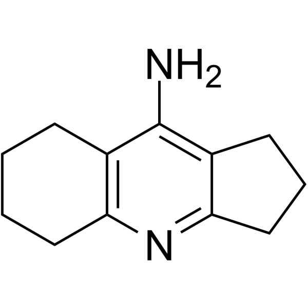 2,3,5,6,7,8-六氢-1H-环戊并[b]喹啉-9-胺结构式