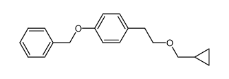 1-benzyloxy-4-(2-cyclopropylmethoxyethyl)benzene结构式