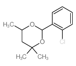 1,3-Dioxane,2-(2-chlorophenyl)-4,4,6-trimethyl-结构式