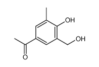 1-[4-hydroxy-3-(hydroxymethyl)-5-methylphenyl]ethanone Structure