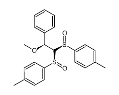 (SS,SS,2S)-1,1-Bis-p-tolylsulfinyl-2-methoxy-2-phenylethane结构式
