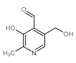 3-羟基-5-羟甲基-2-甲基吡啶-4-甲醛结构式