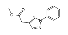 methyl 2-(2-phenyltriazol-4-yl)acetate结构式